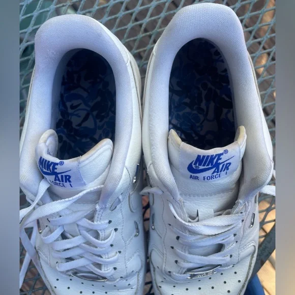 Nike Air Force 1 '07 LX 'Sisterhood - ‘White Metallic Silver' - Size 9.5 - Picture 5 of 9